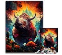 1000 Pieces Puzzles for Adults Triceratops_ Colorful Paper Puzzles Relaxing Entertainment Home Decor 1000 PCS(38x26cm)