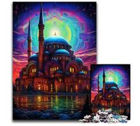 1000 Pieces Puzzles for Adults Türkiye Hagia Sophia Wooden Jigsaw Challenging DIY Brain Teaser Perfect Family Game Or Decorative Gift 1000 PCS(75x50cm)