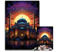 1000 Pieces Puzzles for Adults Türkiye Hagia SophiaPaper Jigsaw Challenging DIY Brain Teaser Perfect Family Game Or Decorative Gift 1000 PCS(38x26cm)
