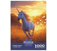 1000 Pieces Puzzles for Adults Unicorn Galloping In Golden Field Puzzles for Adults Hands-on Game But Fun And Humorous Parent-child Interaction 70x50cm/1000pcs