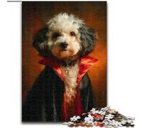 1000 Pieces Puzzles for Adults Vampire Dog Jigsaw Puzzles for Adults 1000 Ideal Holiday Or Birthday Gift, Party Game Toy 50X75CM