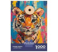 1000 Pieces Puzzles for Adults Vibrant Tiger Art -11 Jigsaws for Adults Relax Games Enhance Memory Unique Gifts for Birthday And Christmas 38x26cm/1000pcs