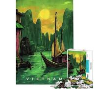 1000 Pieces Puzzles for Adults Vietnam Propaganda Art Puzzles for Adults Hands-on Game Analysis And Logic Unique Gifts for Birthday And Christmas (Size 50x75cm)