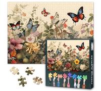 1000 Pieces Puzzles for Adults Vintage Style Botanical Garden Jigsaw Puzzles for Adults Gifts Challenging Vintage Colorful Flowers Jigsaw Puzzle Art for Artwork Home Decor 27.5"X19.7"