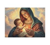 1000 Pieces Puzzles for Adults - Virgin Mary Jigsaw Puzzle Children and Adolescents Educational Training Decompression Resistant Difficult Play Games