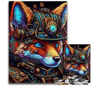 1000 Pieces Puzzles for Adults Warrior Fox Challenging Puzzles Interactive Family Game, DIY Home Decor Brain Challenge Gift 50x75CM/19.68x29.52inch