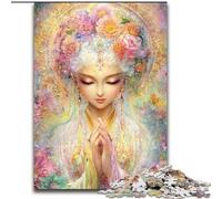 1000 Pieces Puzzles for Adults Watercolours Goddess Made of cardboard, Perfect Christmas & New Year Gift, size 38x26CM for Family Interactive Game