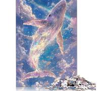 1000 Pieces Puzzles for Adults Whale in The Sky Jigsaw Puzzles for Adults And Wooden Puzzles Home Decoration 1000pcs (75x50cm)