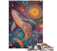 1000 Pieces Puzzles for Adults Whale of A Tale Practical Game Learning Educational Anti-Stress Toys with Matching Poster And Trivia Sheet Size 75x50cm