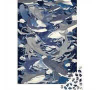 1000 Pieces Puzzles for Adults Whale Shark Ocean Art Print Jigsaw Puzzle Hands-on Game Home Decoration Unique Gifts for Birthday And Christmas 70x50cm/1000pcs