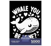 1000 Pieces Puzzles for Adults Whale You Be Mine Adult Puzzles Brain Teaser Game Enhance Memory Unique Gifts for Birthday And Christmas 70x50cm/1000pcs