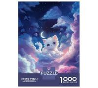 1000 Pieces Puzzles for Adults White Kitten Dreamworld Jigsaws for Adults Relax Games Enhance Memory Unique Gifts for Birthday And Christmas 38x26cm/1000pcs