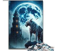 1000 Pieces Puzzles for Adults White Tiger Jigsaw Puzzles for Adults size 50x75cm Colorful Home Decor & Interactive Family Game