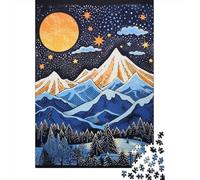 1000 Pieces Puzzles for Adults Winter Night Landscape-2 Puzzles for Adults Hands-on Game But Fun And Humorous Parent-child Interaction 70x50cm/1000pcs
