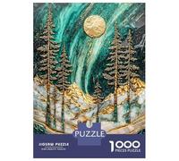 1000 Pieces Puzzles for Adults Winters Golden Glow Jigsaw Puzzle Hands-on Game Home Decoration Unique Gifts for Birthday And Christmas 70x50cm/1000pcs
