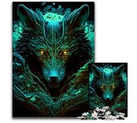 1000 Pieces Puzzles for Adults Wolf Impossible Jigsaw Puzzles for Adults Perfect for Teenagers Family Bonding Brain Teaser DIY Home Decor Gift 1000 PCS(75x50cm)