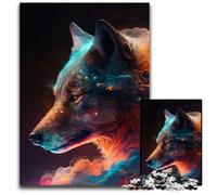1000 Pieces Puzzles for Adults Wolf Nebula Wooden Jigsaw Challenging Brain Teaser for Teenagers, Family Fun Interactive Game 50x75CM/19.68x29.52inch