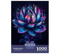 1000 Pieces Puzzles for Adults Wonderful Lotus Flower Jigsaw Puzzle Hands-on Game Home Decoration Unique Gifts for Birthday And Christmas 38x26cm/1000pcs