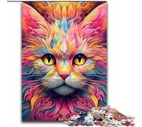 1000 Pieces Puzzles for Adults Yellow Cat 1000 Piece Jigsaw Puzzles for Adults Birthday Party for Men Women (Szie 26x38cm)