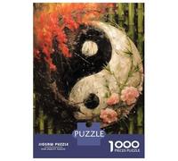 1000 Pieces Puzzles for Adults Yin Yang Harmony Jigsaws for Adults Relax Games Enhance Memory Unique Gifts for Birthday And Christmas 52x38cm/1000pcs