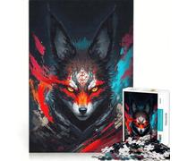 1000 Pieces Puzzles for Teenagers A Kitsunes Fiery Allure, Practical Game, For Family Fun, Suitable for Desktop Decoration 38x26cm