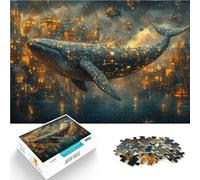 1000 Pieces Puzzles for teenagers Abstract painting Whale Analysis and logic 26x38cm is ideal as gifts for the whole family for ages 14+