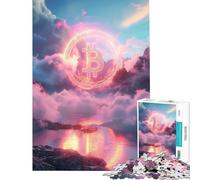 1000 Pieces Puzzles for Teenagers Aesthetic Bitcoin Educational Game Learning Educational Toys Gifts For Birthdays For Family Fun (Size 50x75cm)