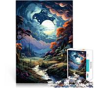 1000 Pieces Puzzles for teenagers Amazing colorful landscape Intellectual Game 26x38cm with Matching Poster and Trivia Sheet for and Age 14
