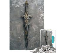 1000 Pieces Puzzles for Teenagers Ancient Ninja Dagger Puzzle for Adults Relax Games Enhance Memory Unique Birthday And Gifts (size 38x52cm)