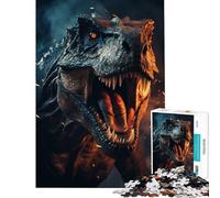 1000 Pieces Puzzles for Teenagers Angry Dino Educational Game Learning Educational Toys Gifts For Birthdays For Family Fun (Size 50x75cm)