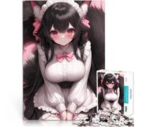 1000 Pieces Puzzles for teenagers Anime Maid with Cat Ears Herausforderndes Spiel Tolle Geschenke und Spielzeuge38x26cm