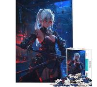1000 Pieces Puzzles for Teenagers Anime Swordswoman Fun at Home Activities, Pattern Assembly Impossible Game for Ages 14 And over (50x75cm)