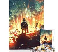 1000 Pieces Puzzles for Teenagers Apocalypse Educational Games Learning Educational Toy Wall Decor Improving Love between Couples (50X75CM)