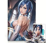 1000 Pieces Puzzles for Teenagers Aqua Kingdom Hearts, Practical Game, For Family Fun, Suitable for Desktop Decoration 38x26cm