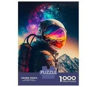 1000 Pieces Puzzles for Teenagers Astronaut in The Space Jigsaws for Adults Relaxing Games Home Decoration for Birthday, Chrismas 38x26cm/1000pcs