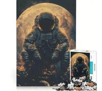 1000 Pieces Puzzles for Teenagers Astronaut On The Moon, Practical Game, For Family Fun, Suitable for Desktop Decoration 50x75cm