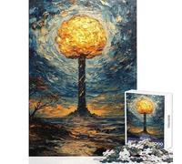 1000 Pieces Puzzles for Teenagers Atomic Reverie Hands-on Game Precision Cutting Anti-Stress Toys Improving Love between Couples (26X38cm)