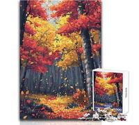 1000 Pieces Puzzles for Teenagers Autumn Trees Pixel Art Educational Family Game Analysis And Logic Educational Toy Size 50x75cm