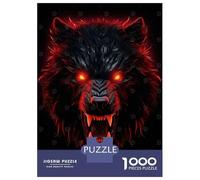 1000 Pieces Puzzles for Teenagers Bear Red And Black Animals Puzzles for Adults Relaxing Games Staycation Kill Time Deal As Gifts for The Whole Family 38x26cm/1000pcs