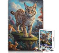1000 Pieces Puzzles for Teenagers Beyond Bobcat Reality Ideal Peaceful Indoor Pastime Superior Precision Cut Play Toy Size 38x52cm