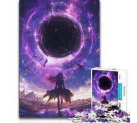 1000 Pieces Puzzles for Teenagers Black Hole World Anime Difficult Challenge DIY Toys Suitable for Ages 14 And Up (size 50x75cm)