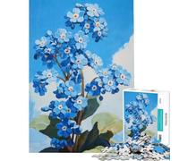 1000 Pieces Puzzles for Teenagers Bloom in ForgetMeNots Fun Activities at Home Perfect Decoration Brain Teaser Game Suitable for Ages 14 And Up (50X75cm)