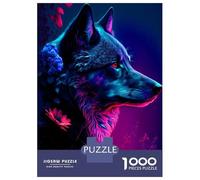 1000 Pieces Puzzles for Teenagers Brilliant Wolf Jigsaws for Adults Relaxing Games Hand Speed Race Stress Reduction Gifts 38x26cm/1000pcs