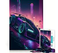 1000 Pieces Puzzles for Teenagers Bugatti La Voiture Noire Tight Fit Play Mind Skill Fun Leisure Fun Time Christmas Home Art (38x52cm)