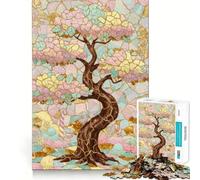1000 Pieces Puzzles for Teenagers Candy Tree Mosaic Tight Fit Play Mind Skill Fun Leisure Fun Time Christmas Home Art (38x52cm)