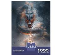 1000 Pieces Puzzles for Teenagers Celestial Firestorm at Sunset - Cosmic Galaxy Over Ocean Adult Puzzles Relaxing Games Precision Cutting Unique Birthday And Gifts 38x26cm/1000pcs