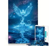 1000 Pieces Puzzles for Teenagers Celestial Phoenix Rising from Water Seamless Fit Art Mental Focus Game Rest Time Play Xmas Leisure Gift (38x26cm)