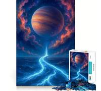 1000 Pieces Puzzles for Teenagers Celestial River to A Distant Planet Seamless Fit Art Mental Focus Game Rest Time Play Xmas Leisure Gift (38x52cm)