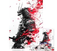 1000 Pieces Puzzles for Teenagers Cherry Samurai Warrior Educational Toy Great Gifts And Toys Fun Games Train Your Brain And Hands Size 38x52cm