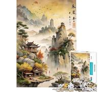 1000 Pieces Puzzles for Teenagers Chinas Classical Paintings Help The Brain Exercise Learning Educational Toy Wall Decor Suitable for People Aged 14 And Above (50X75cm)